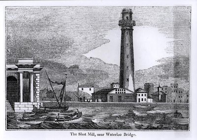 The Shot Mill, near Waterloo Bridge by English School